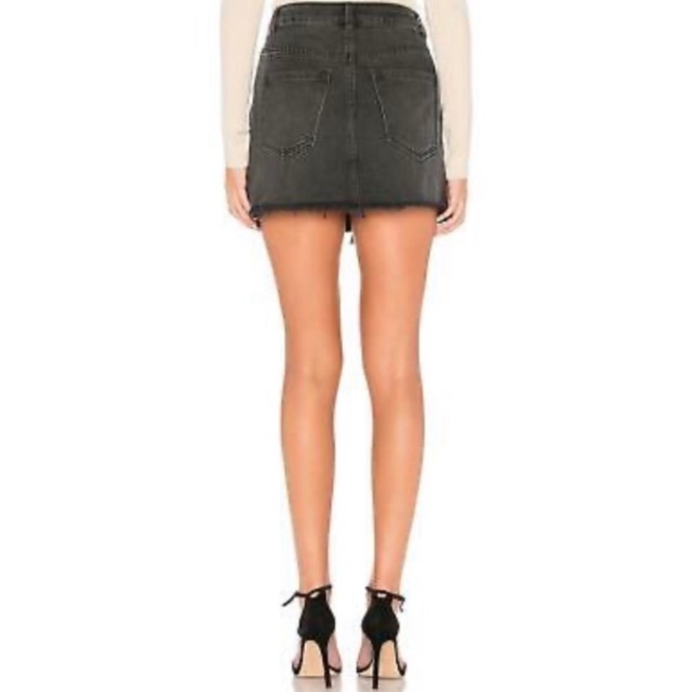 Free people distressed zip it up skirt NWT - Picture 4 of 9